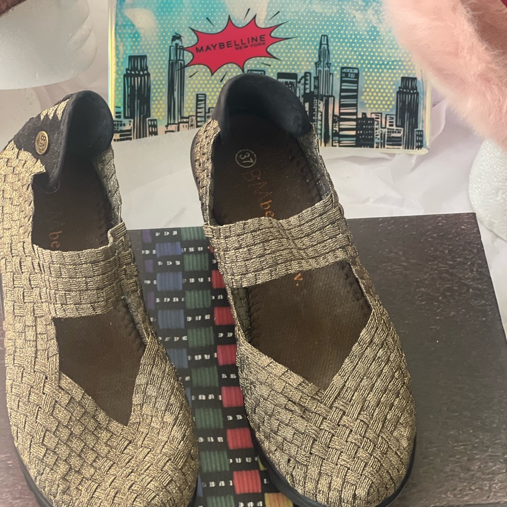 BM BERNIE MEV  Woven Slip-On WEDGE SHOES